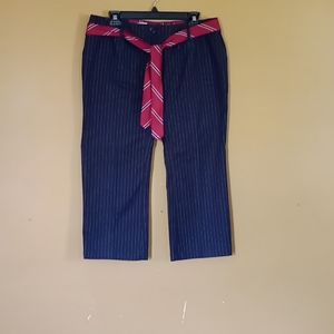 Talbot's Capri Trousers Pins Classic Fit 16 petites Scarf